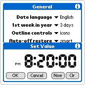 General settings