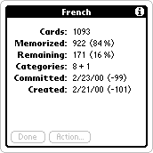 Selected database details