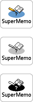 Hi-res SuperMemo icons in color, grayscale and black&white