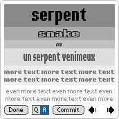 Card fonts example #1