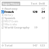 Tap the database icon