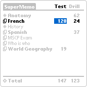 Tap the number of test cards