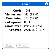Selected database details