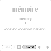 Commit card button