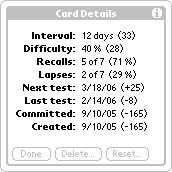 Card Details values