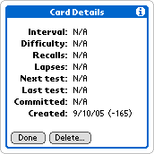 Card data is reset