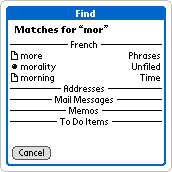 Search results