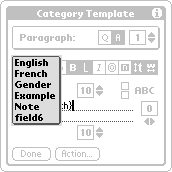 Available item fields