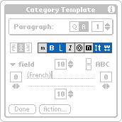 New button for mini fonts