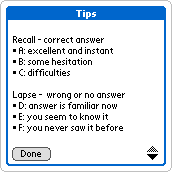Test mark explanation